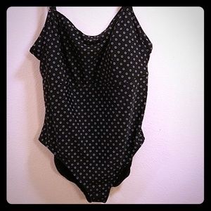 Lands End black One Piece Bathing Suit size 26W